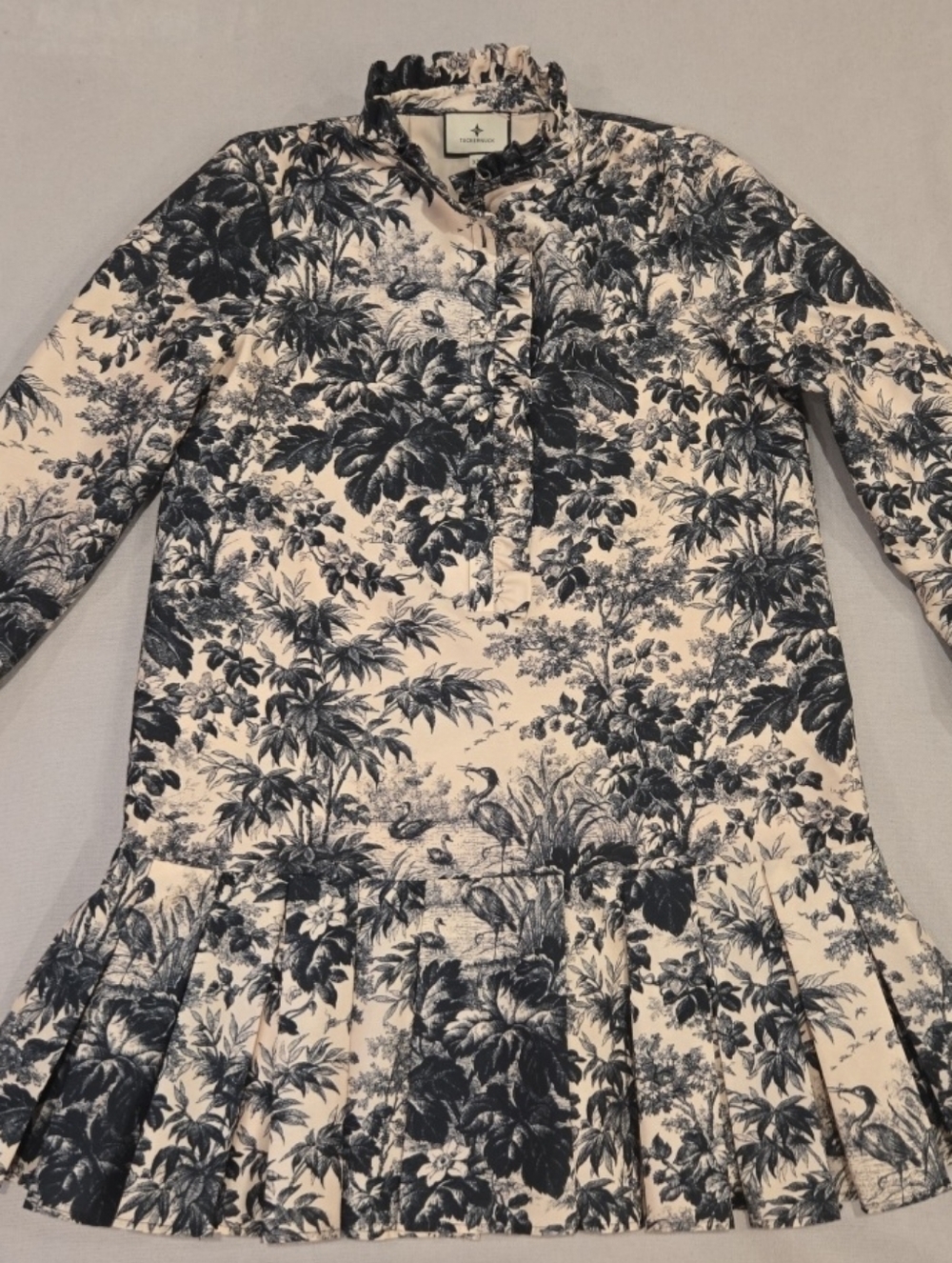 Tuckernuck Noir Cypress Toile Tate Dress Size XXS
